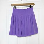 Ramy Brook  Rosalie Mini Skirt Half Zip Purple Womens Size‎ Small Photo 3