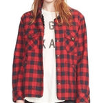 Current/Elliott Current Elliot Buffalo Plaid Workman Shirt Jacket Photo 0