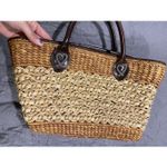 Brighton  Vintage Wicker Hand Bag Tan Photo 2