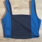 Sincerely Jules Shades of‎ Blue Colorblock Sports Bra Size Medium Photo 8