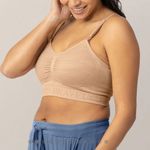 Kindred Bravely Sublime Hands Free Pumping and Nursing Bra Tan Size XXL Photo 0