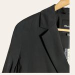 Madewell The Relaxed Oversized Lightweight Blazer Softdrape Black Size Small Photo 8