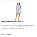 Roller Rabbit 
Paradise Temmy Dress In Blue $130 Tassel cotton fall casual preppy Photo 2