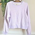 Madewell  Shrunken Sweatshirt Lavender Sz XL Photo 4