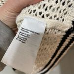 American Eagle Cream & Black Open Knit Long Dark Academia Cardigan Sweater S Photo 9