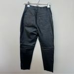 Forenza  Vintage Leather Black Pants Size 6 High Rise Genuine Leather Photo 5