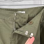 Tna Olive Green Cotton Blend Zip Fly Pocket Pleated Shorts Women's Size 4 FLAWED Photo 2