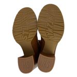 Stuart Weitzman  Brown Patent Leather Chunky Dalenna Mid Calf Heeled Boots Size 6 Photo 3