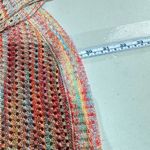 John Paul Richard Women Beachy Knit Sweater XL Fisherman Coastal Rainbow Colorfu Photo 4