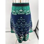 M Missoni Floral Jacquard Knit Skirt Teal Women’s Size 42 Pull On Blue Photo 6