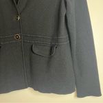Talbots Pure Merino Wool Black Blazer Jacket Size L Photo 2