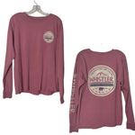 None WHISTLER CANADA Long Sleeve Graphic T Shirt Mauve Cotton UNISEX Size Medium Photo 10
