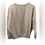 Pilcro Mixed Rib Sweatshirt Size Medium. Neutral Pink, Casual, School Boho Pink Photo 2