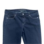 American Eagle  Jeans Dark Wash Super Stretch Straight Leg Denim Size 16 Long Photo 2