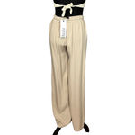 Bobi High Waist Pant Tan SMALL Wide Leg Long Slouchy Beach Resort 28x35 Photo 4