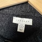Topshop  Fuzzy Knit Sweater black gray size 8-10 NWOT Photo 1