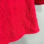 Foxcroft  Women's Red Embroidered Shacket Button Up Shirt - Size 6P - Petite Top Photo 3