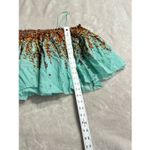 Free People L2146 Turquoise Instant Crush Printed Top Women's Size Large NEW Photo 8