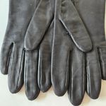 Leather vintage gloves black size 7 1/2 Photo 5