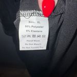 Elegant Black Midi Dress with Sheer skirt Size XL Photo 4