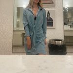 Nasty Gal Plunging Front Tie Mini Shirt Dress Photo 8