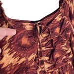 House of Harlow  Women’s Tiered Ruffle Metallic Mini Dress size medium Photo 3