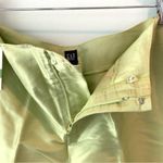 Gap NWT Vintage  Doupioni SILK Lime Green Cropped Pants 4 Photo 2