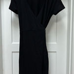Pact  organic cotton Black Wrap Dress size medium Photo 0