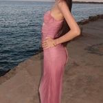 ZARA dress maxi midi corset fitted bodycon mauve beige wedding party cocktail Photo 5