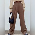 Princess Polly NTM: Chocolate Brown Archer High Waist Pants Sz 6 Photo 14