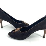 DONALD J PLINER Couture Brown Leopard Print Open Toe Heel Pumps Size 10 Photo 3