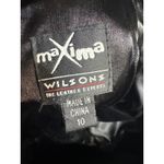 wilson's leather Wilsons Vintage Leather Suede Flare Pants Black Women Size 10 Boho Photo 5