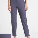 Athleta Brooklyn Textured Ankle Pant Leopard Medieval Violet Size 12 Photo 0