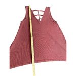 American Eagle soft and sexy ribbed tank top size small maroon tank top Photo 3