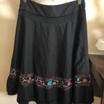 Willi Smith  embroidered‎ knee length skirt Photo 1