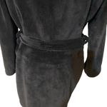 Victoria's Secret Women's Black Plush Hooded with Belt & Embroidered VS Logo M/L Photo 6