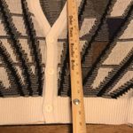 Koman oversized button up knit cardigan sweater size large Black Photo 9