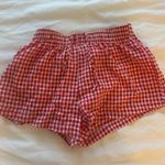 Princess Polly Red Gingham Shorts Photo 1