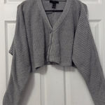 Forever 21  Gray Cropped Cardigan Photo 0