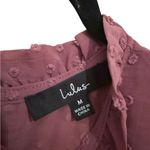 Lulus Dreaming of you mauve Swiss dot midi dress Photo 5