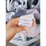 Susana Monaco NWT Grey Floral Mini Dress 4 Babydoll Y2K Fairy Goth Whimsical Art Photo 7