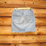 Lovers + Friends High Waist Shredded Denim Jean Mini Skirt 25 Photo 5