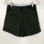 The Kooples High Waist Khaki Cotton Shorts Size 1 Photo 6