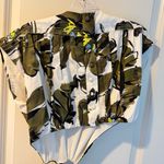 Aje Oasis Horizon Green Floral Print Cutout Mini Dress Size L Photo 4