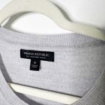Banana Republic  100% Merino Wool‎ Gray Sweater Tie Front Crewneck Size S Photo 1