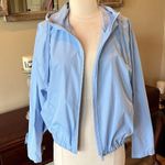 Baby Blue Windbreaker Hooded Zip Scuba Neck Size undefined Photo 7