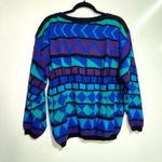Country Craft Vintage Oversized Geometric Colorful Knit Slit Neck Sweater 44 XL Size undefined Photo 0