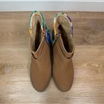 Hikal Bolom Embroidered High Heels Boots Brown Size 7 Photo 6