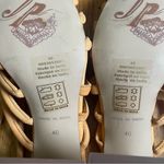 Free People  Hot Orange Leather Block Heel Strappy Sandals Size 10 Photo 4