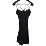 Free People COPY - More Than A Mini Gauze Tie-Back Mini Dress Black Sz L/G NWT Photo 3